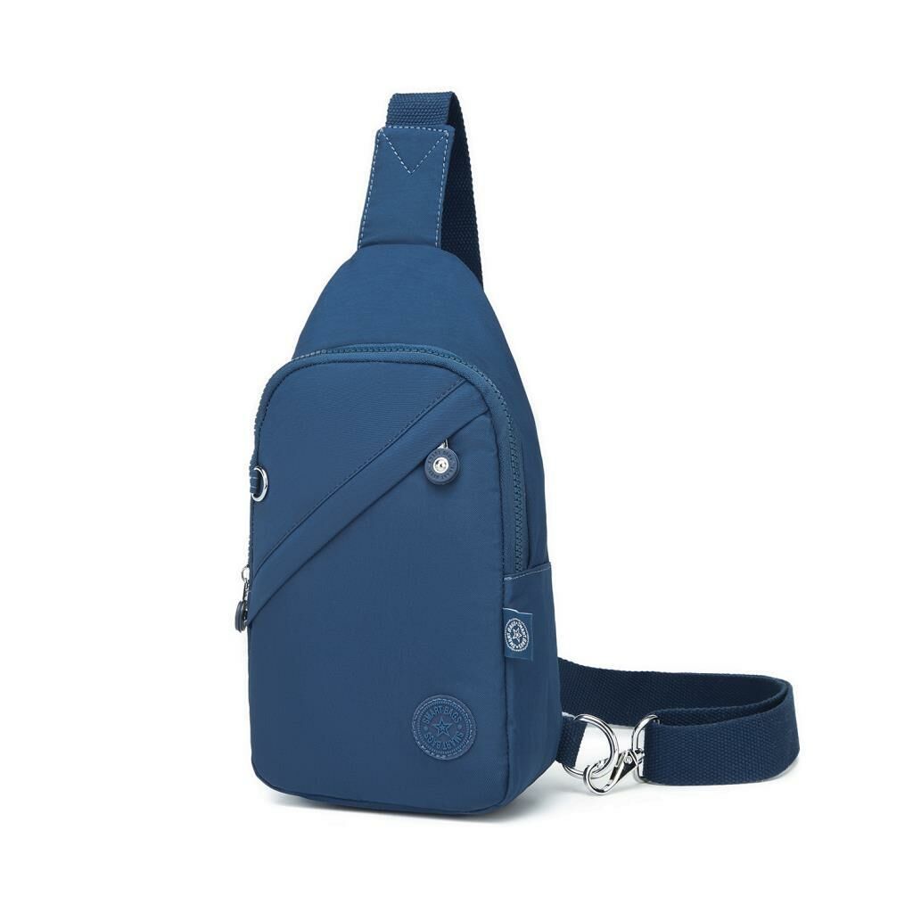 Smart Bags Krinkıl Kumaş Bodybag Postacı Çantası Kadın 1239 Lacivert