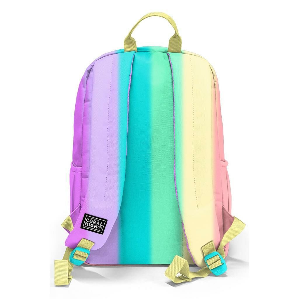 Coral High 2li Set Çizgili Desenli Okul Çantası Beslenme 23630