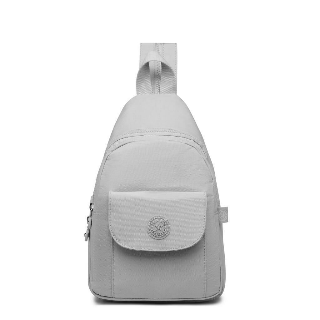 Bodybag Askılı Sırt Çantası Krinkıl Kumaş Smart Bags 1237 11 A.Gri