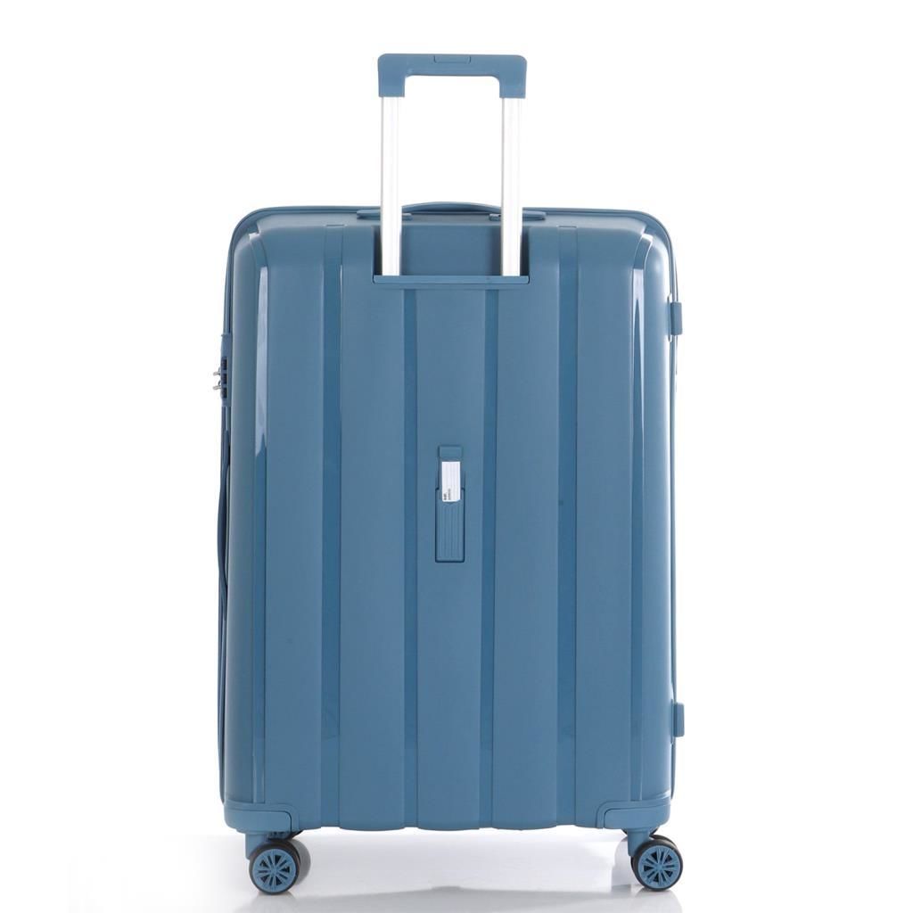 MÇS Büyük Boy Kırılmaz Silikon Seyahat Valizi Bavulu V305 Sky Blue