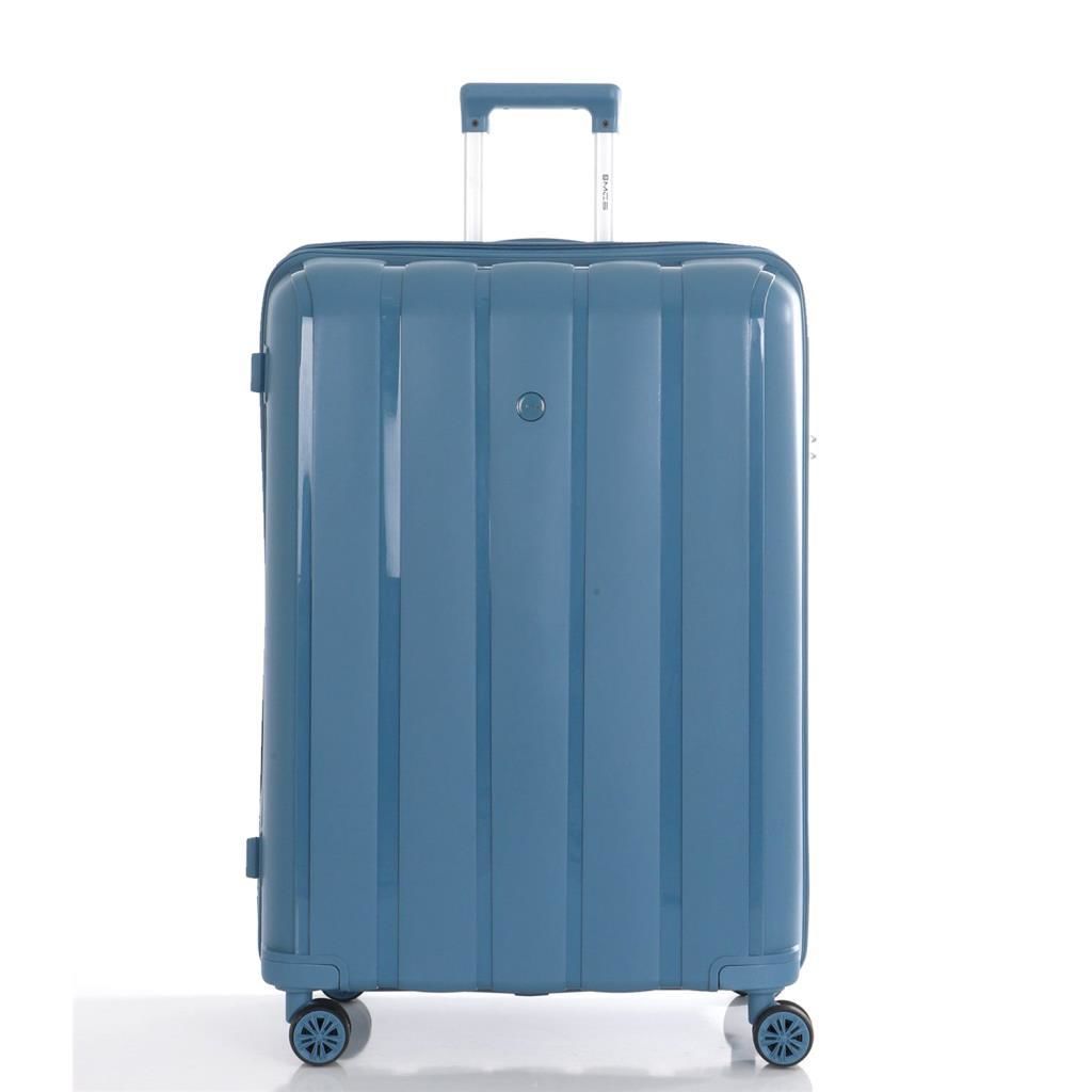 MÇS Büyük Boy Kırılmaz Silikon Seyahat Valizi Bavulu V305 Sky Blue
