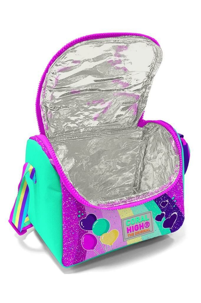 Coral High 2li Set Unicorn Desenli Okul Çantası Beslenme 23758