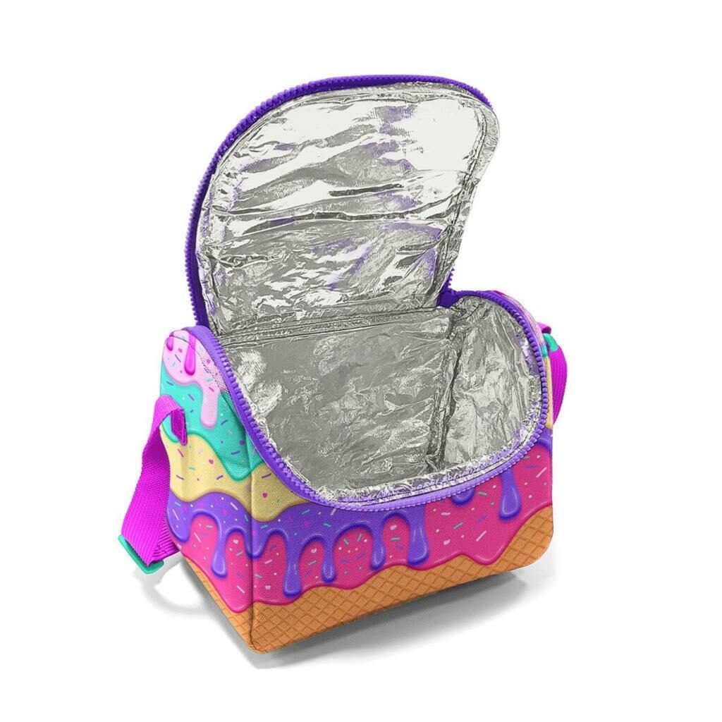 Coral High 2li Set Dondurma Desenli Okul Çantası Beslenme 23731