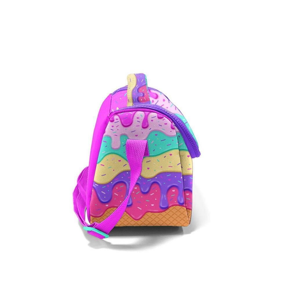Coral High 2li Set Dondurma Desenli Okul Çantası Beslenme 23731