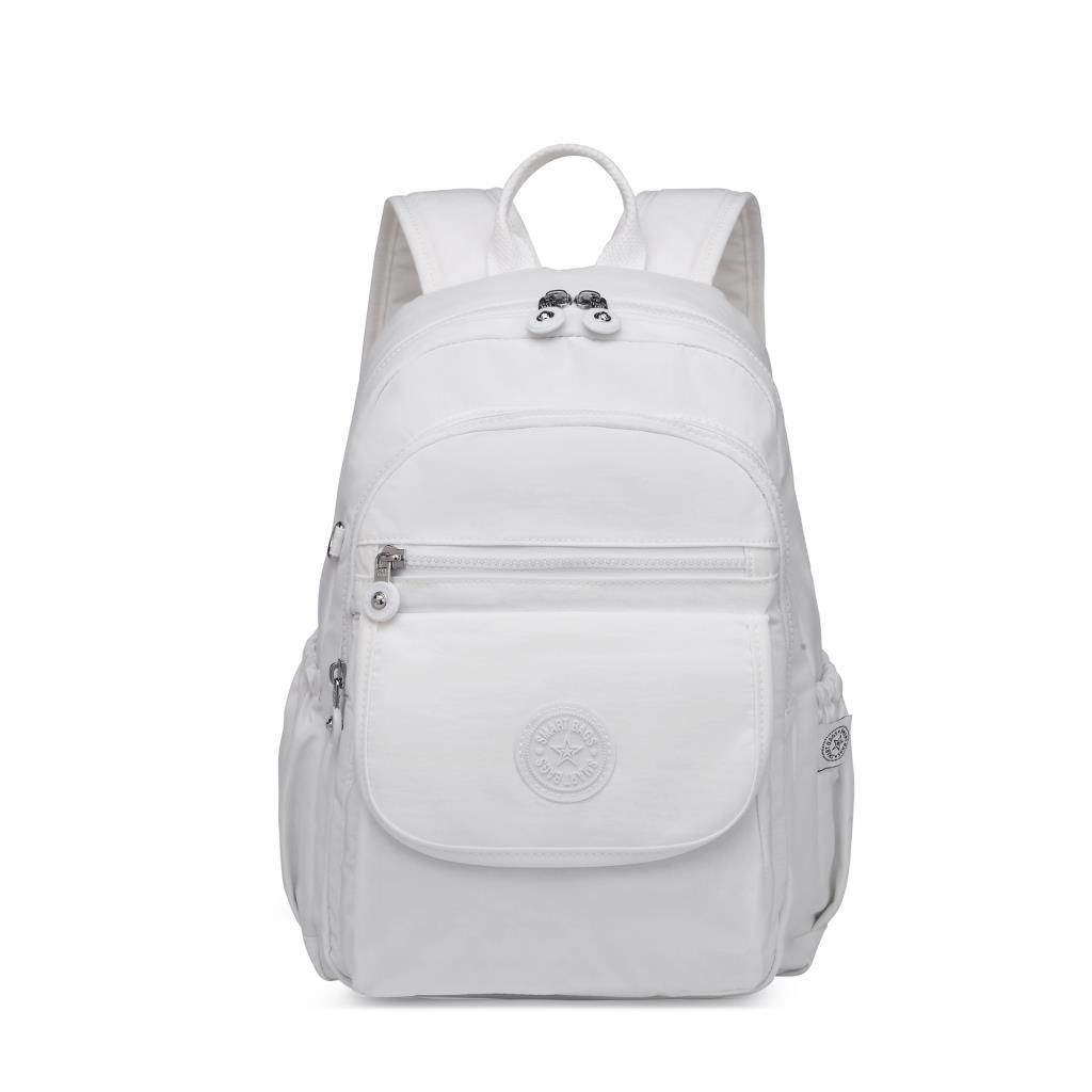 Orta Boy Kadın Sırt Çantası Smart Bags Krinkıl Kumaş 1187 Bej