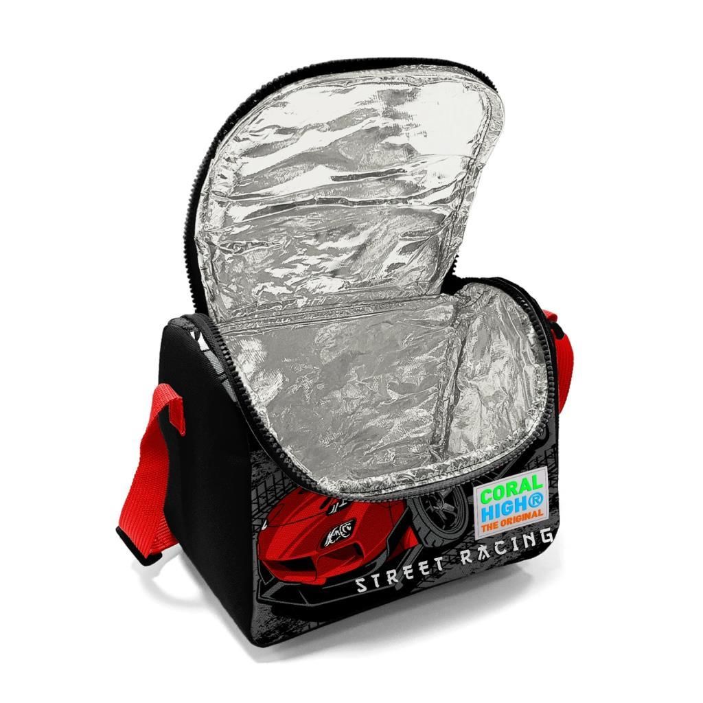Coral High 2li Set Araba Desenli Okul Çantası Beslenme 23747