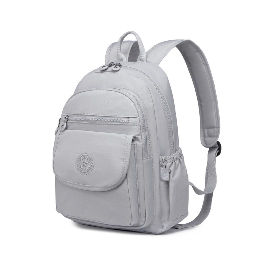 Orta Boy Kadın Sırt Çantası Smart Bags Krinkıl Kumaş 1187 11 A.Gri