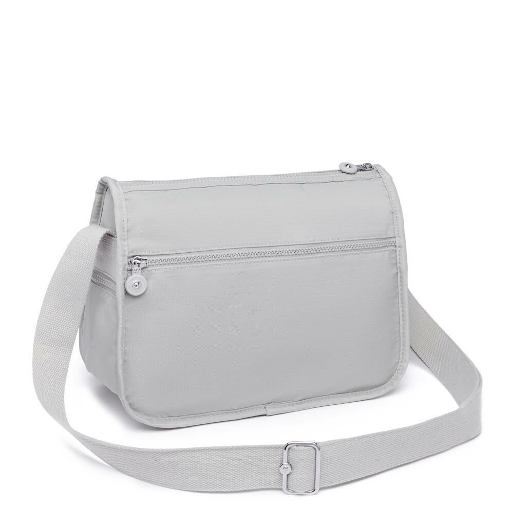 1128 Krinkıl Kumaş Bayan Postacı Omuz Çantası Smart Bags A.Gri