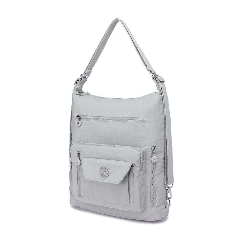 Hem Sırt Hem de Omuz Kadın Çantası Smart Bags 1205 A.Gri