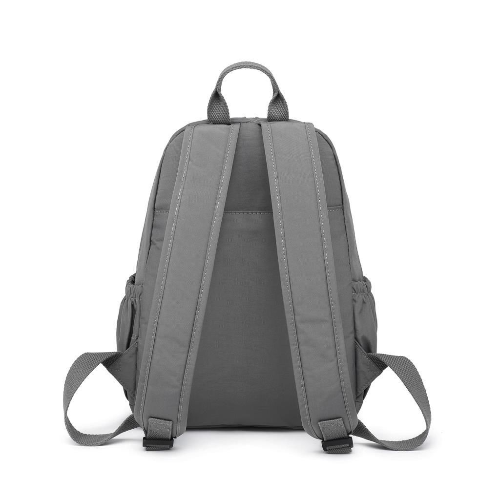 Orta Boy Kadın Sırt Çantası Smart Bags Krinkıl Kumaş 1187 Koyu Gri