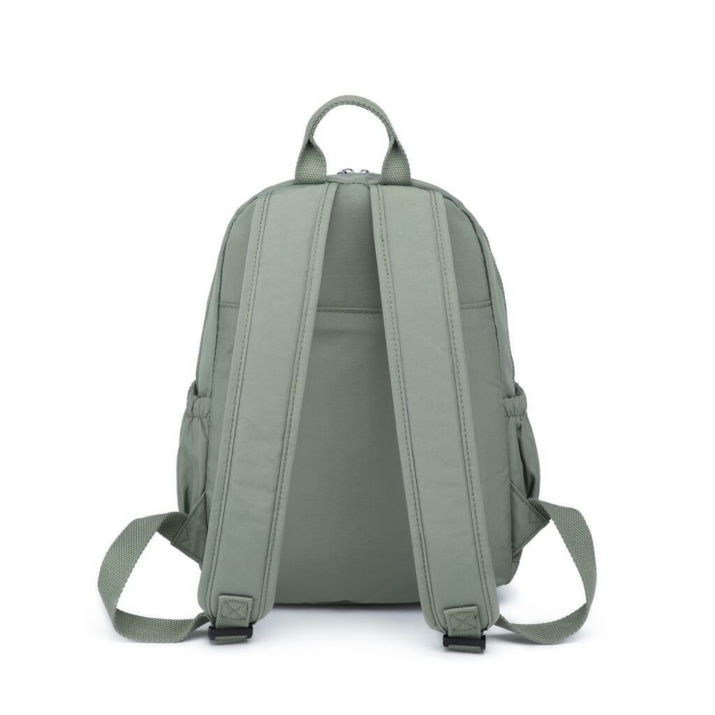 Orta Boy Kadın Sırt Çantası Smart Bags Krinkıl Kumaş 1187 Yeşil