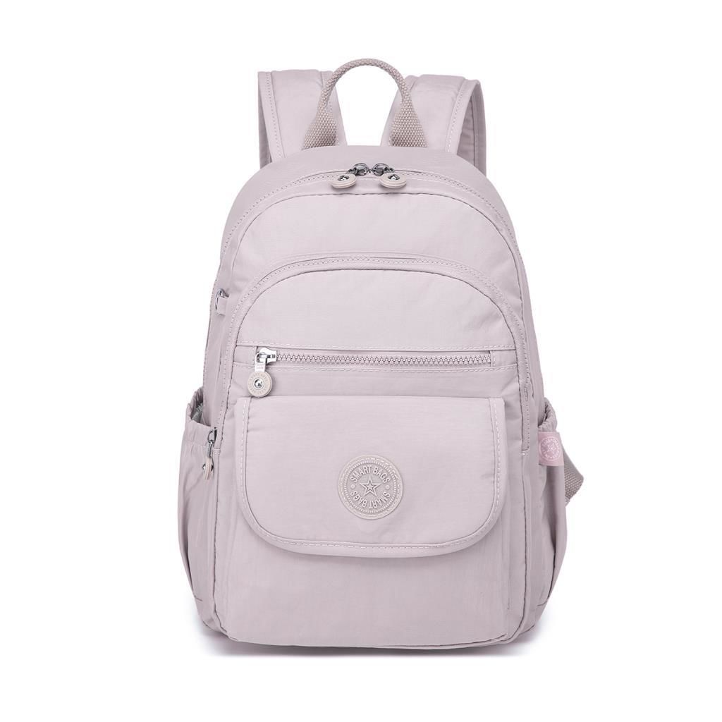 Orta Boy Kadın Sırt Çantası Smart Bags Krinkıl Kumaş 1187 Kum