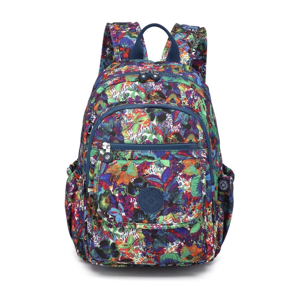 Orta Boy Kadın Sırt Çantası Smart Bags Krinkıl Kumaş 1187 Petunia