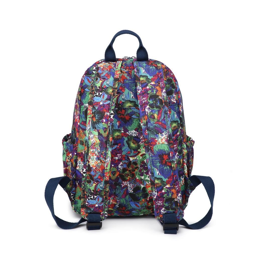 Orta Boy Kadın Sırt Çantası Smart Bags Krinkıl Kumaş 1187 Petunia