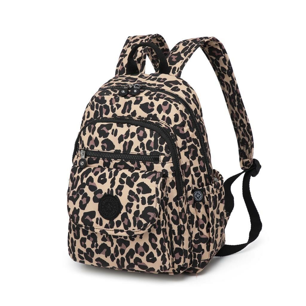 Orta Boy Kadın Sırt Çantası Smart Bags Krinkıl Kumaş 1187 Leopar