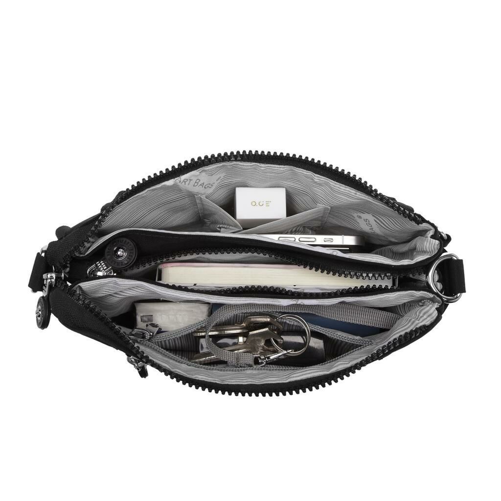 Metalik Kumaş Minik Boy Smart Bags Postacı Kadın Çantası 1147 Platin