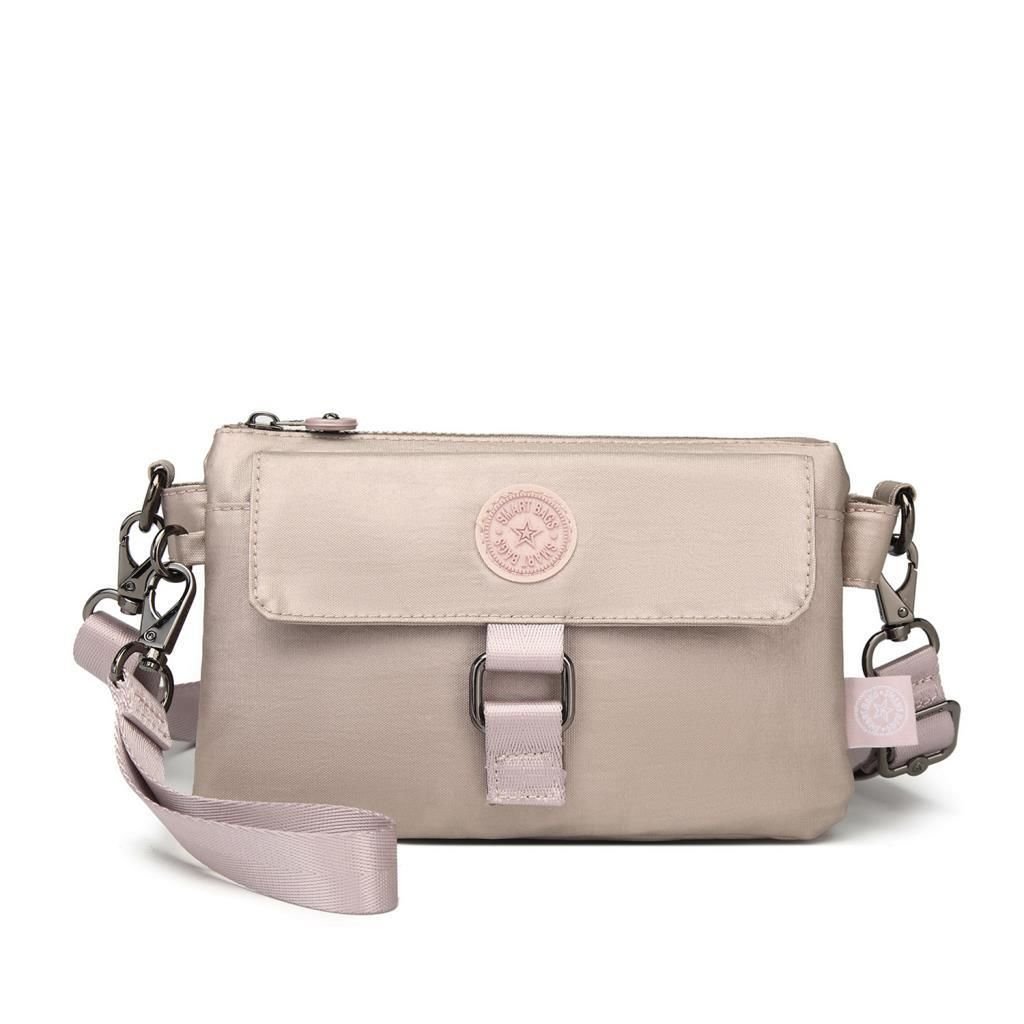Metalik Kumaş Minik Boy Smart Bags Postacı Kadın Çantası 1147 Rose