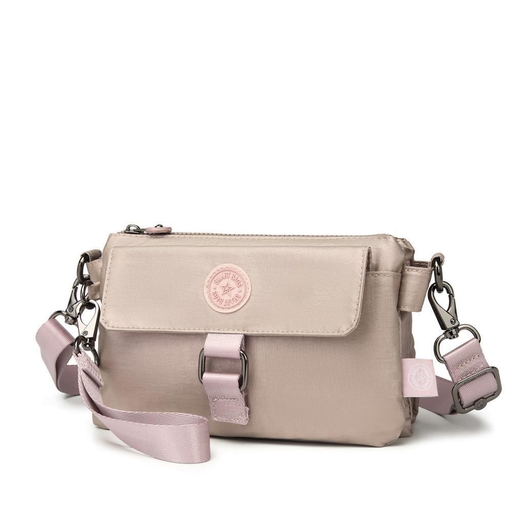 Metalik Kumaş Minik Boy Smart Bags Postacı Kadın Çantası 1147 Rose