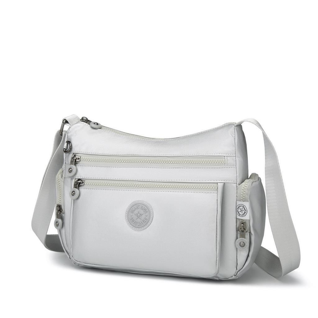 Metalik Kumaş Kadın Postacı Çantası Smart Bags 1115 Siyah