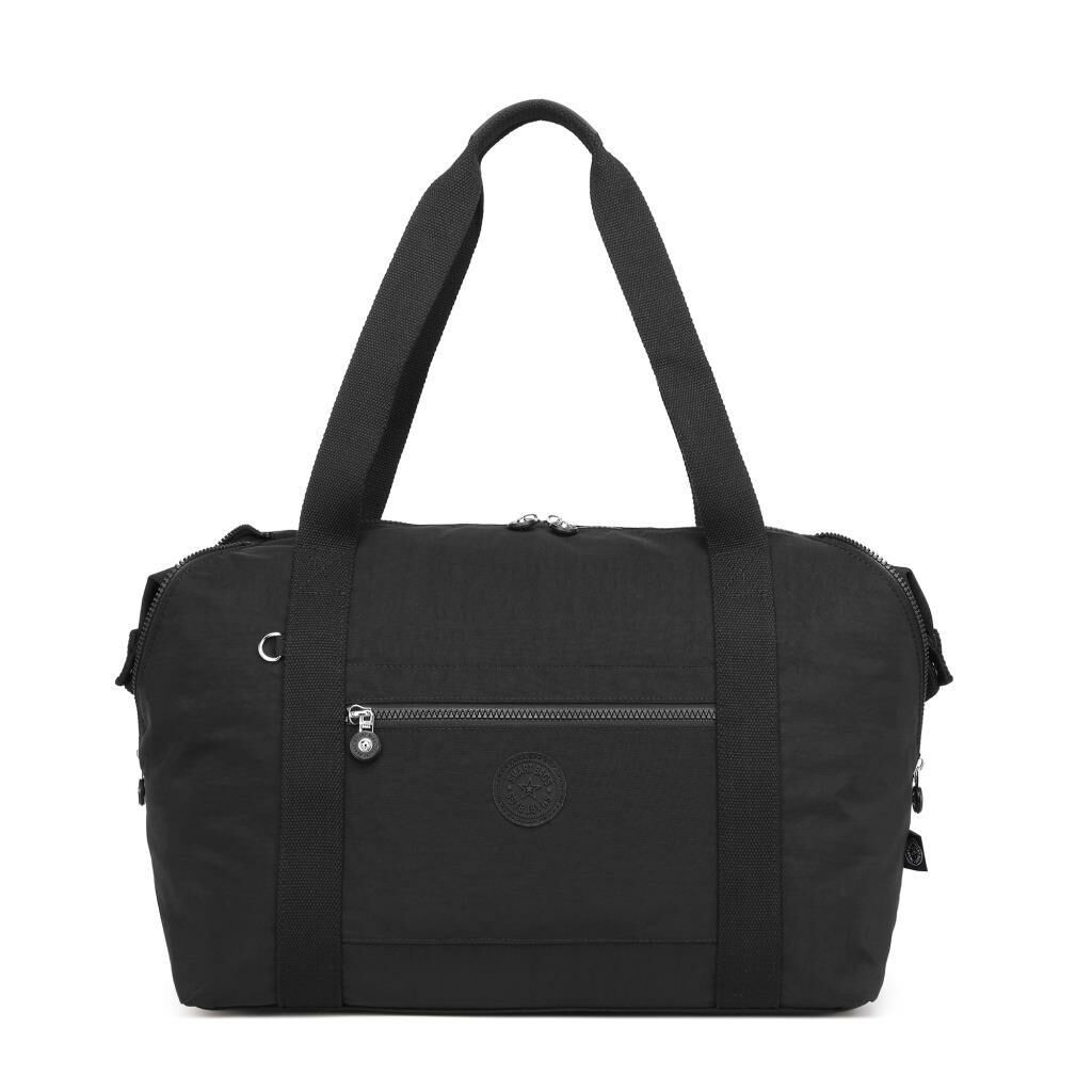 Smart Bags Dev Boy Kadın Çantası Krinkıl Kumaş 3082 Siyah