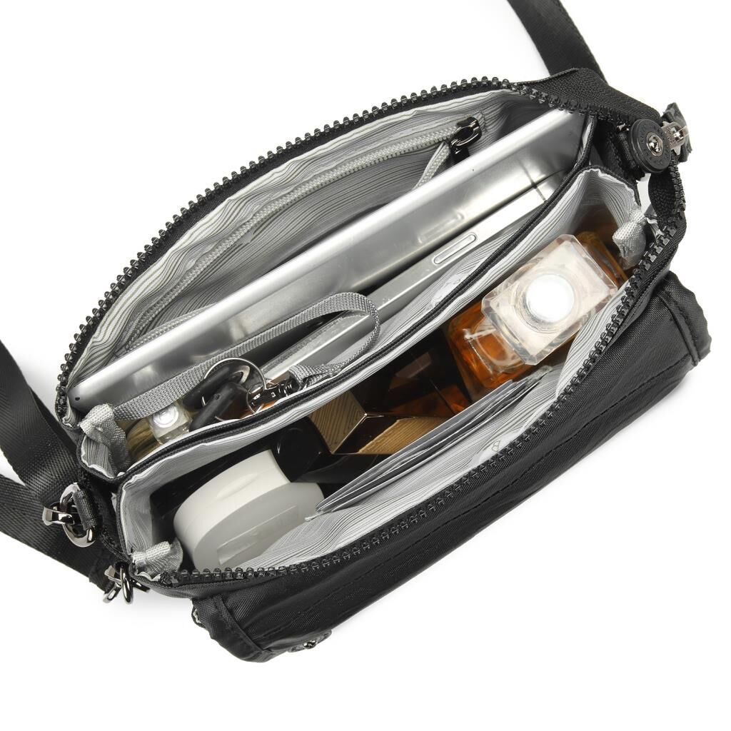 Metalik Kumaş Minik Boy Smart Bags Postacı Kadın Çantası 1191 Platin