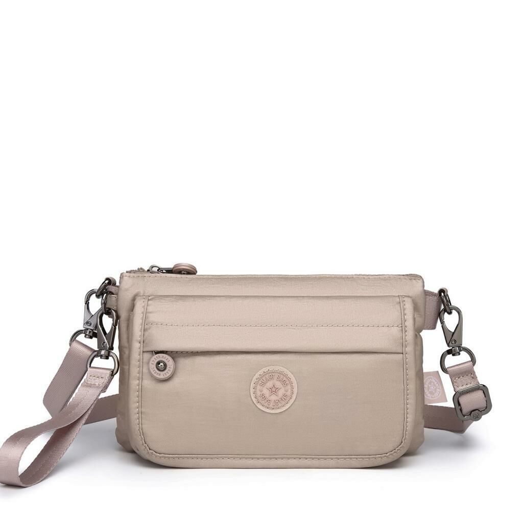 Metalik Kumaş Minik Boy Smart Bags Postacı Kadın Çantası 1191 Rose