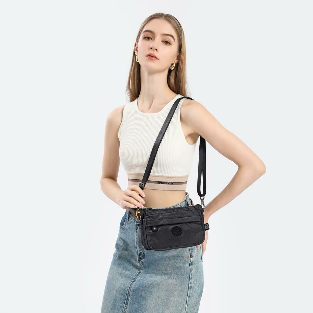 Metalik Kumaş Minik Boy Smart Bags Postacı Kadın Çantası 1191 Rose