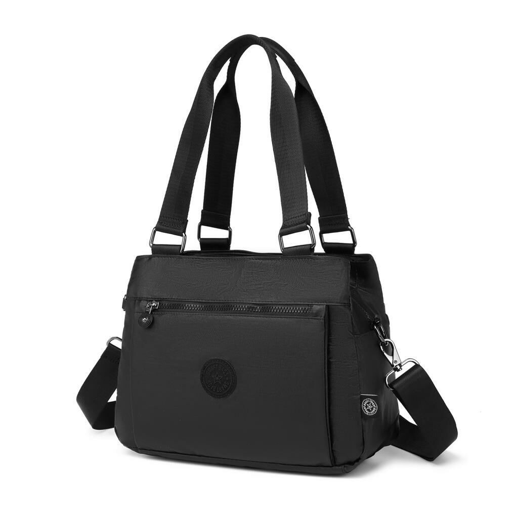 Metalik Kumaş Kadın Omuz Çantası Smart Bags 1125 Siyah