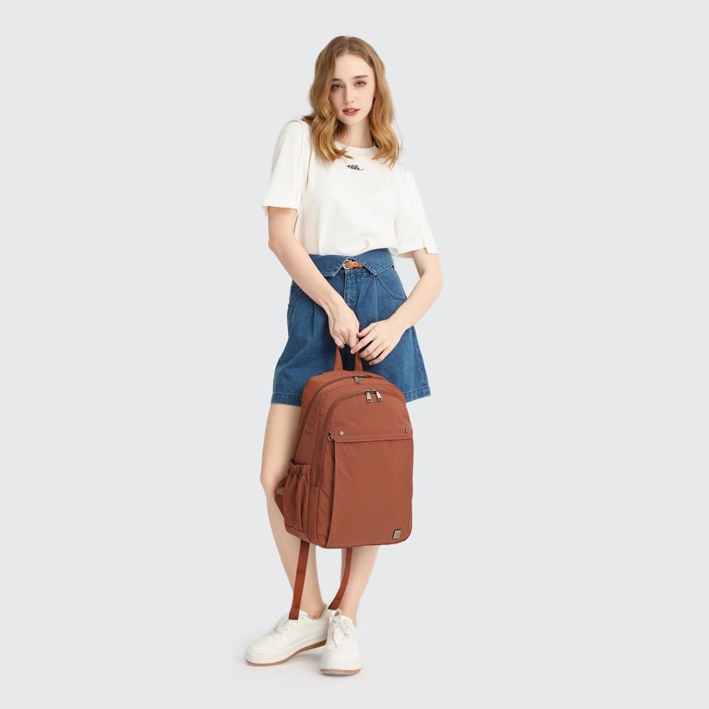 Exclusive Serisi Uniseks Sırt Çantası Smart Bags 8702 Kahve