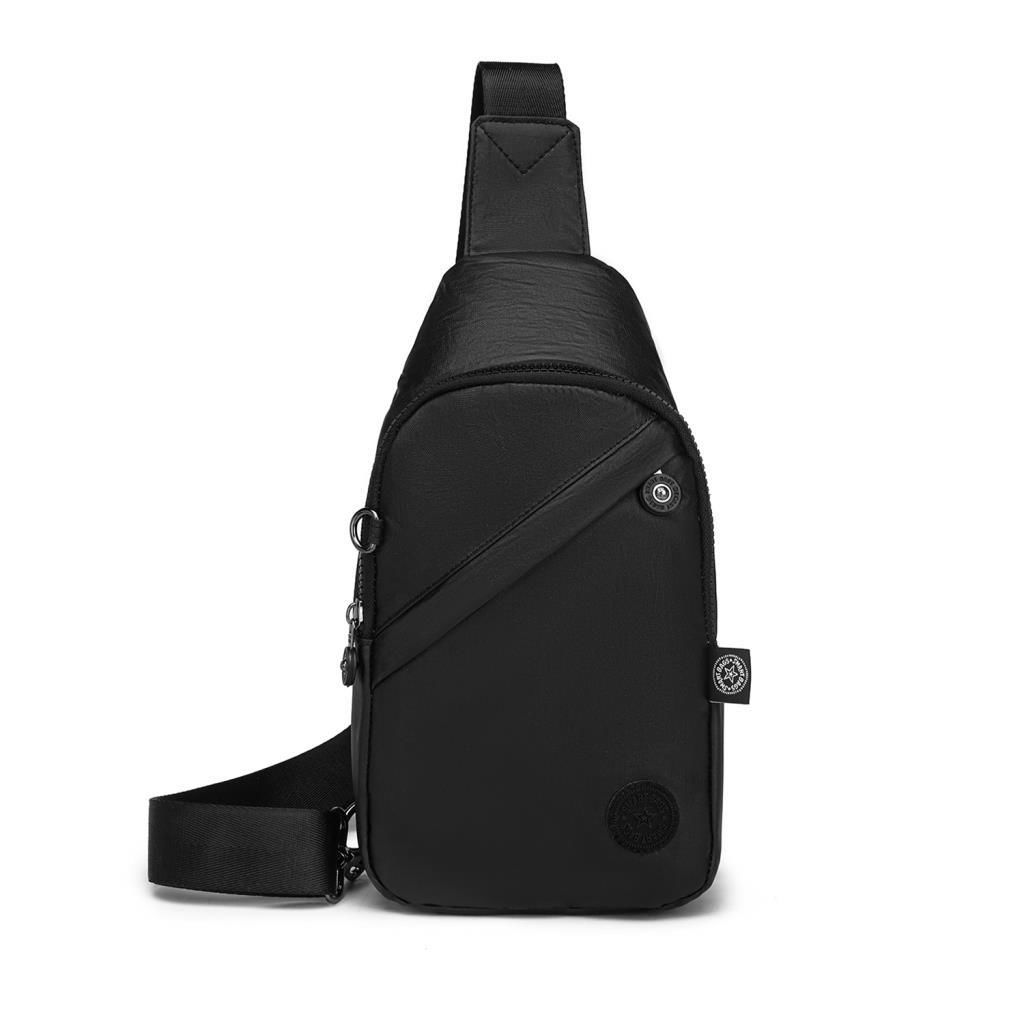 Metalik Kumaş Smart Bags Bodybag Postacı Çantası Kadın 1239 Siyah