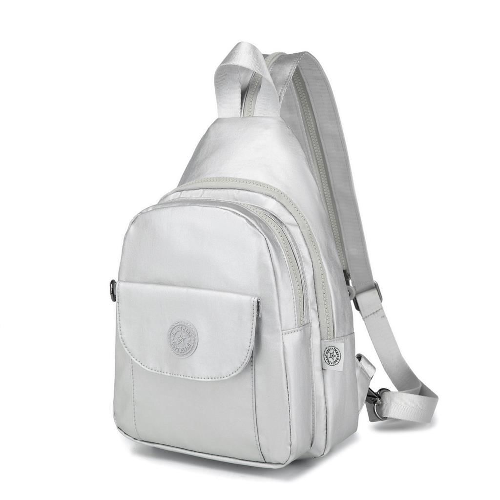 Metalik Kumaş Bodybag Askılı Sırt Çantası Smart Bags 1237 Rose