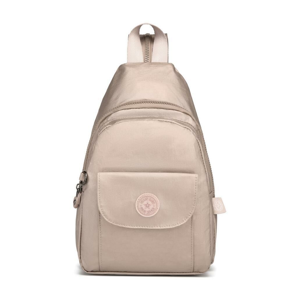 Metalik Kumaş Bodybag Askılı Sırt Çantası Smart Bags 1237 Rose