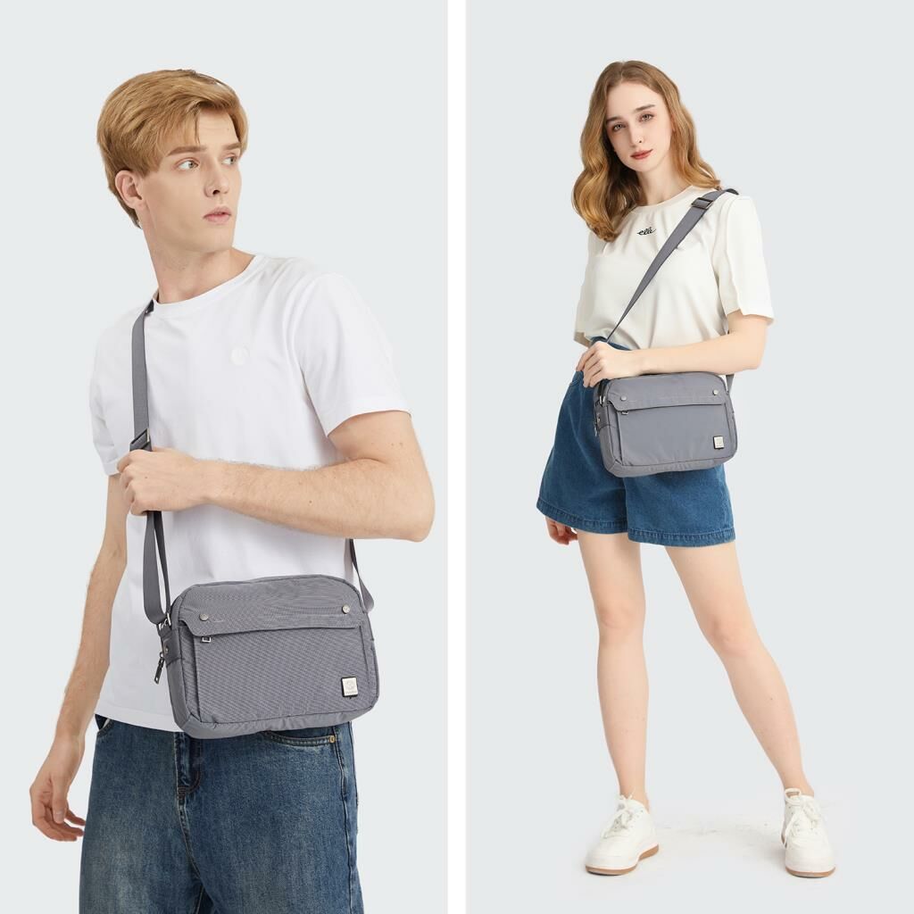 Exclusive Serisi Uniseks Postacı Çantası Smart Bags 8703 Gri