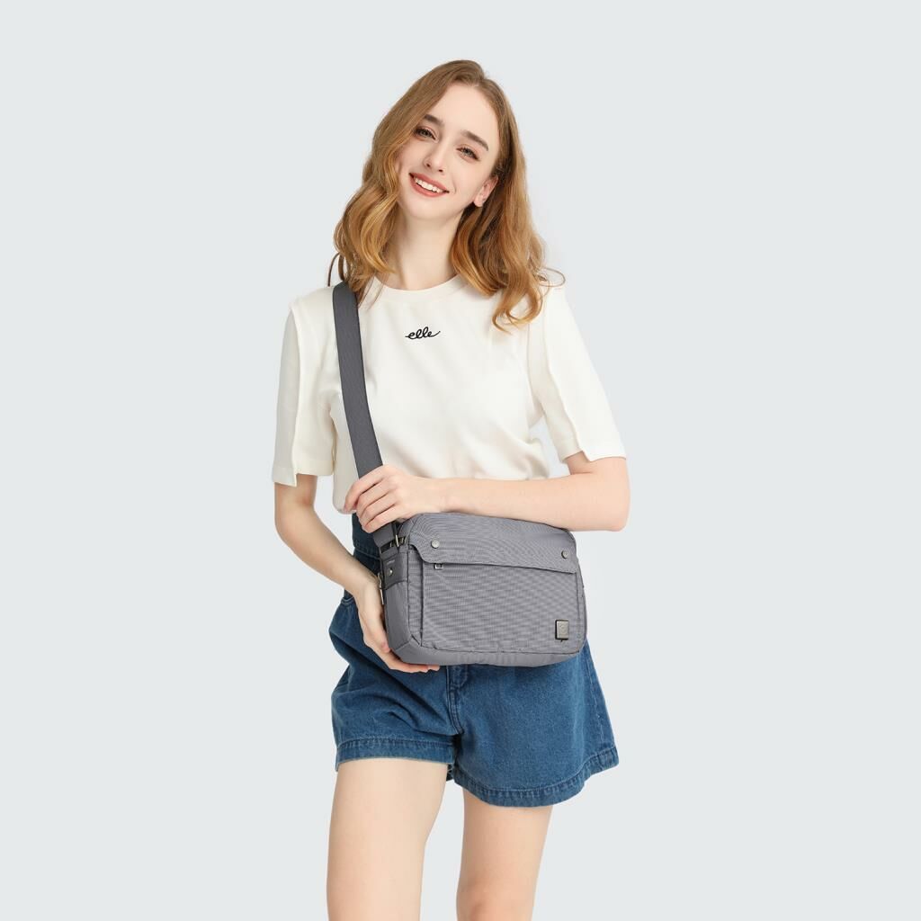 Exclusive Serisi Uniseks Postacı Çantası Smart Bags 8703 Gri