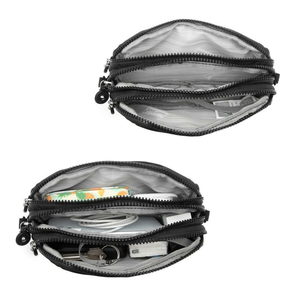 Metalik Kumaş Smart Bags Mini Boy Postacı Çantası ve Cüzdanı 1112 Bakır