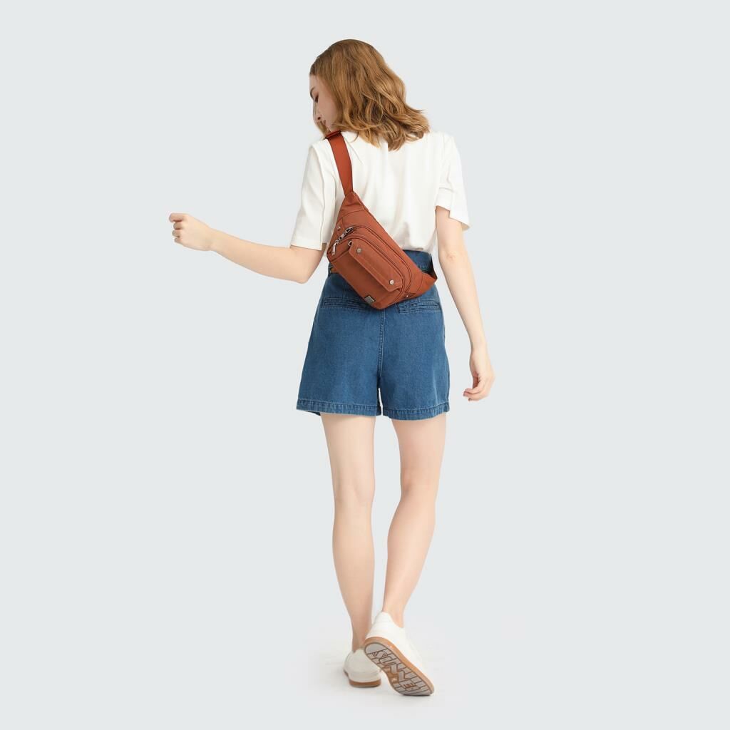 Exclusive Serisi Uniseks Bodybag Bel Çantası Smart Bags 8705 Kahve