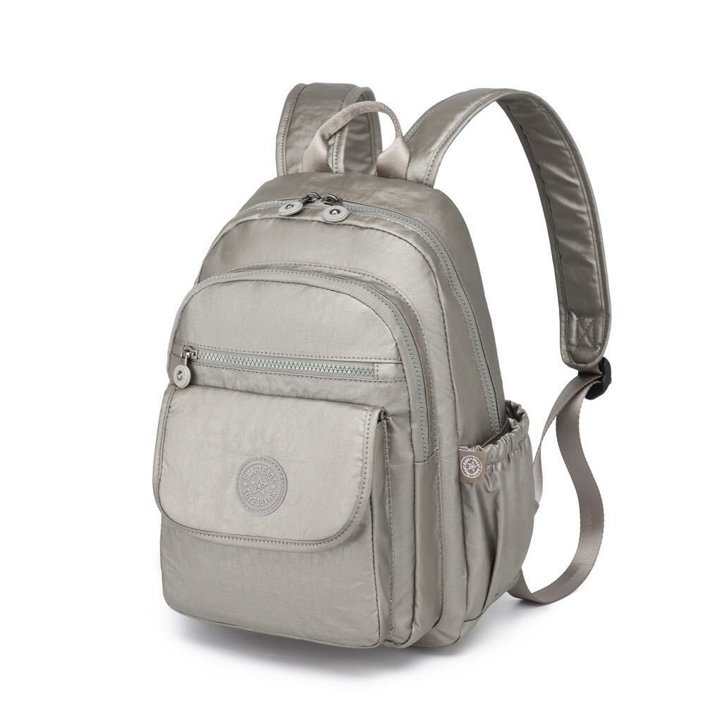 Metalik Kumaş Orta Boy Kadın Sırt Çantası Smart Bags 1187 Rose