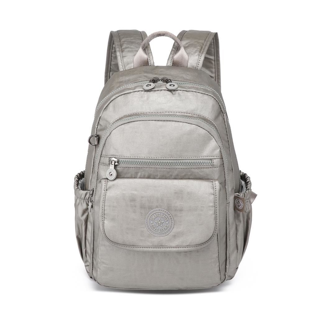 Metalik Kumaş Orta Boy Kadın Sırt Çantası Smart Bags 1187 Bakır
