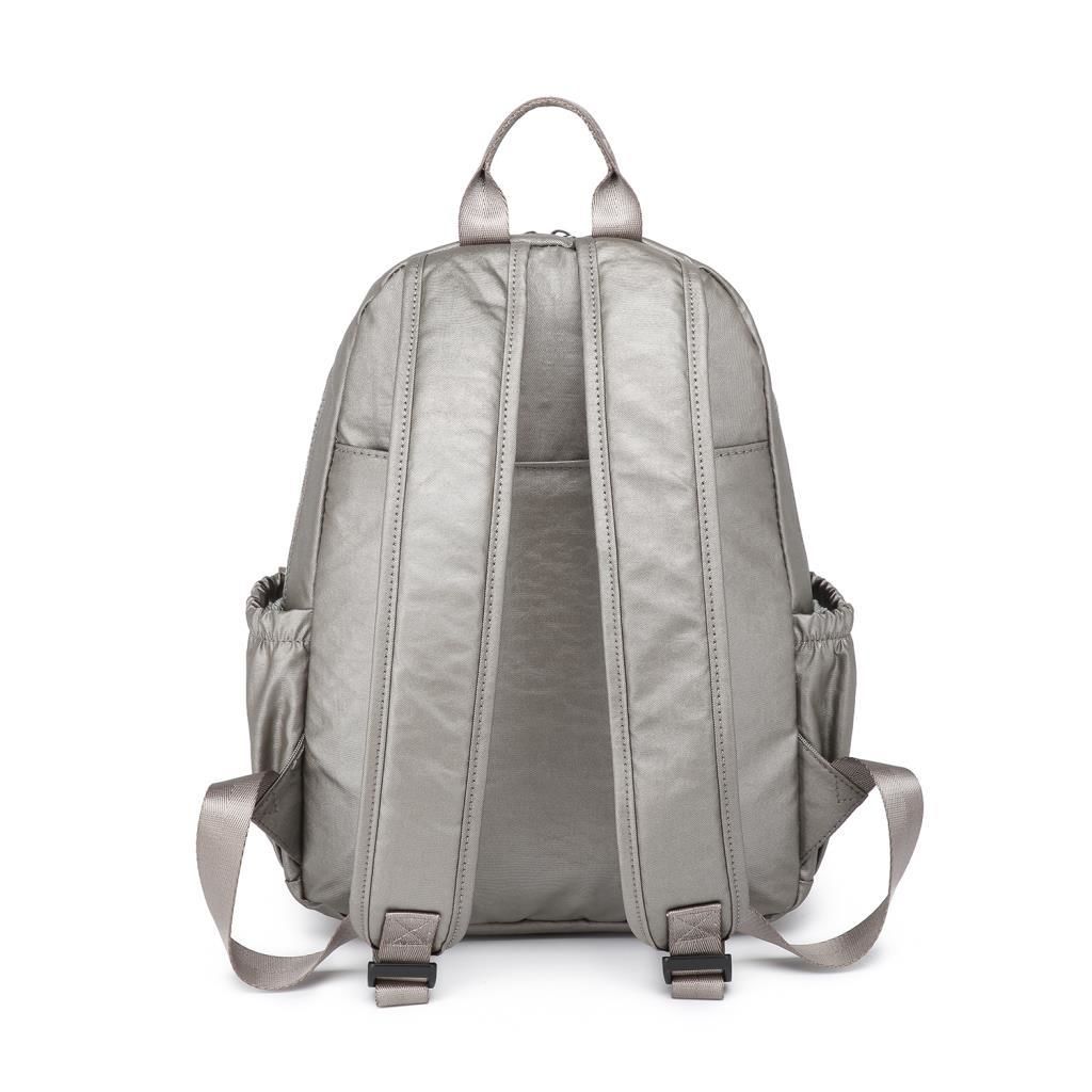 Metalik Kumaş Orta Boy Kadın Sırt Çantası Smart Bags 1187 Bakır