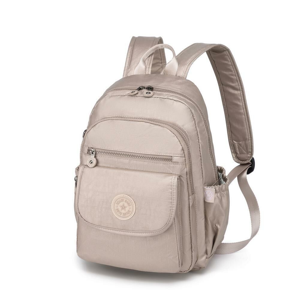 Metalik Kumaş Orta Boy Kadın Sırt Çantası Smart Bags 1187 Rose