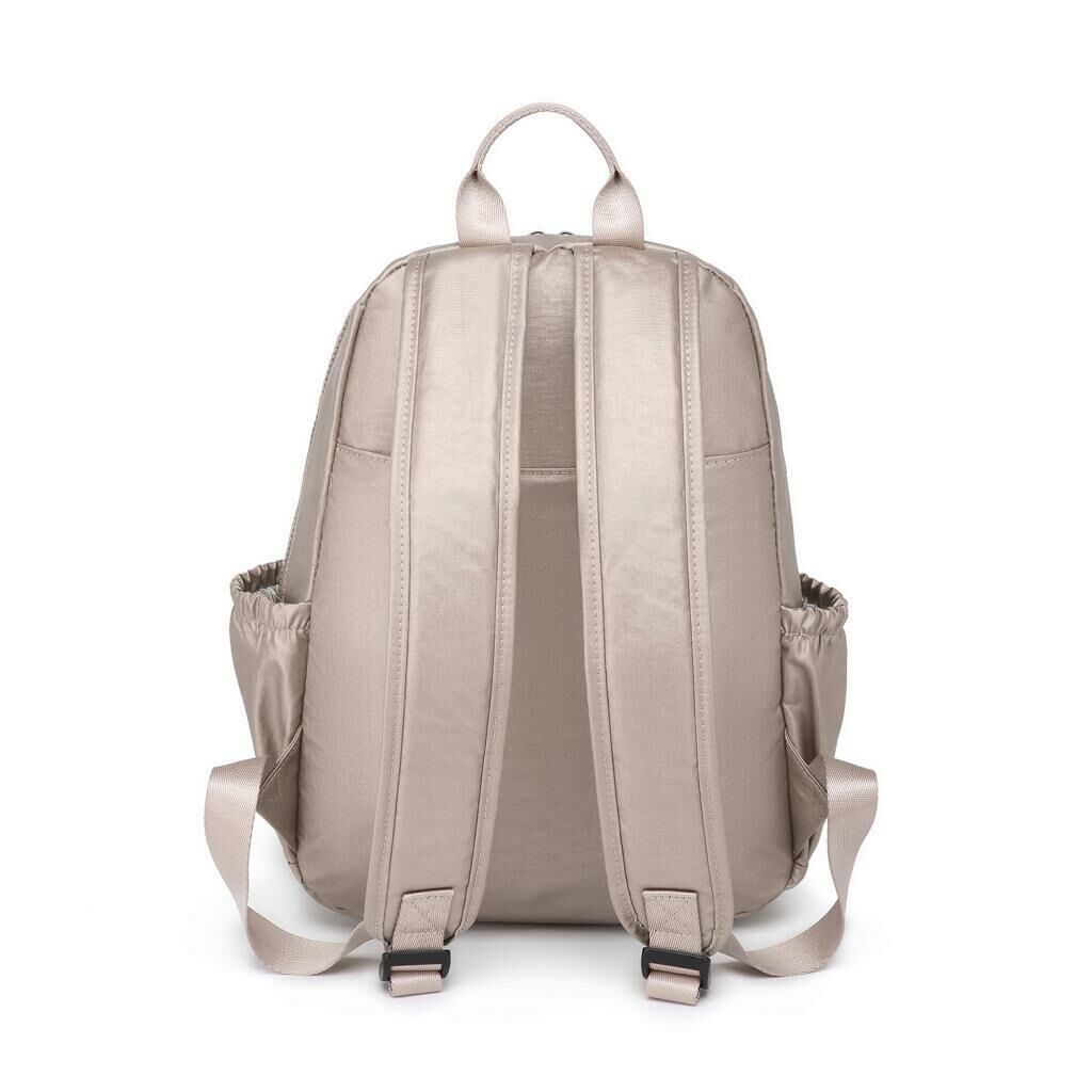 Metalik Kumaş Orta Boy Kadın Sırt Çantası Smart Bags 1187 Rose
