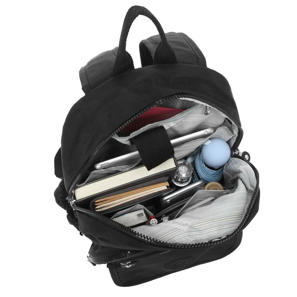 Metalik Kumaş Orta Boy Kadın Sırt Çantası Smart Bags 1187 Rose