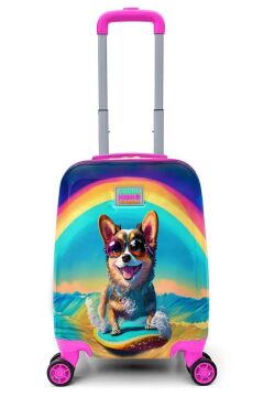 Coral High Minik Boy Çocuk Seyahat Valizi Sörfçü Köpek 16778