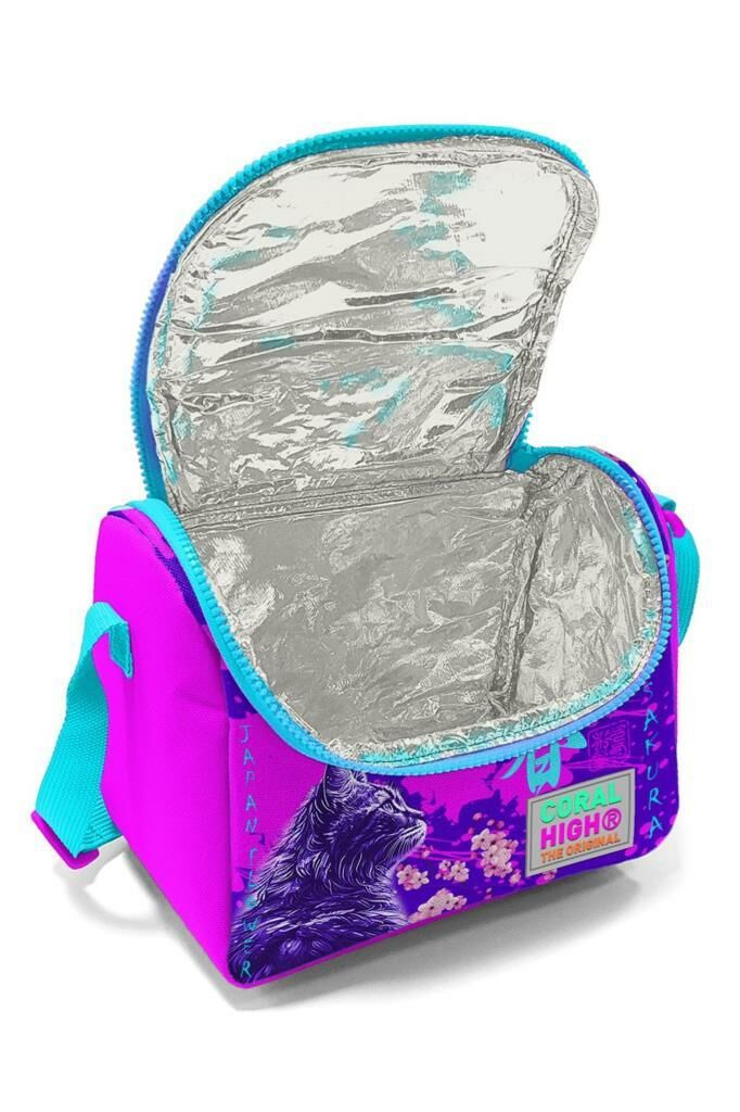 Coral High Thermo Beslenme Çantası Anime Kedi Desenli 11753