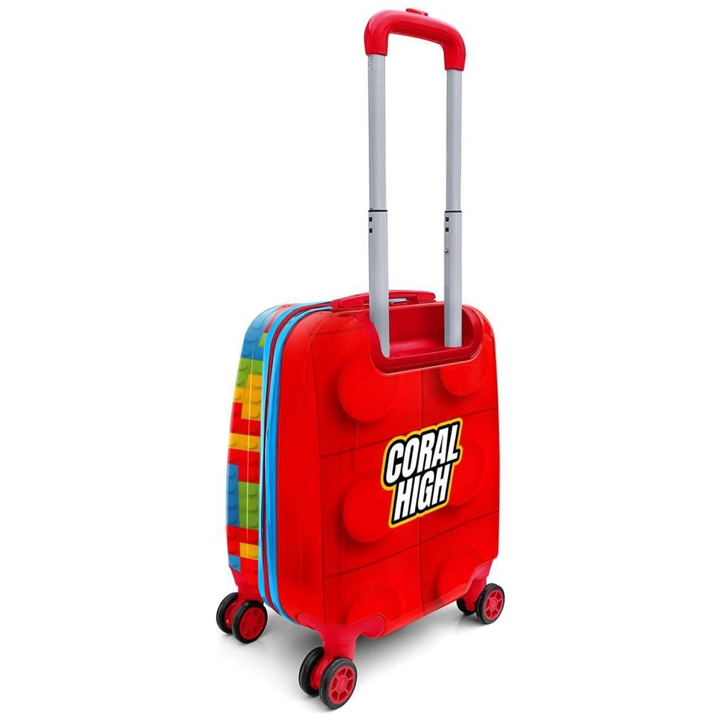 Coral High Minik Boy Çocuk Valizi Blok Desenli 16793