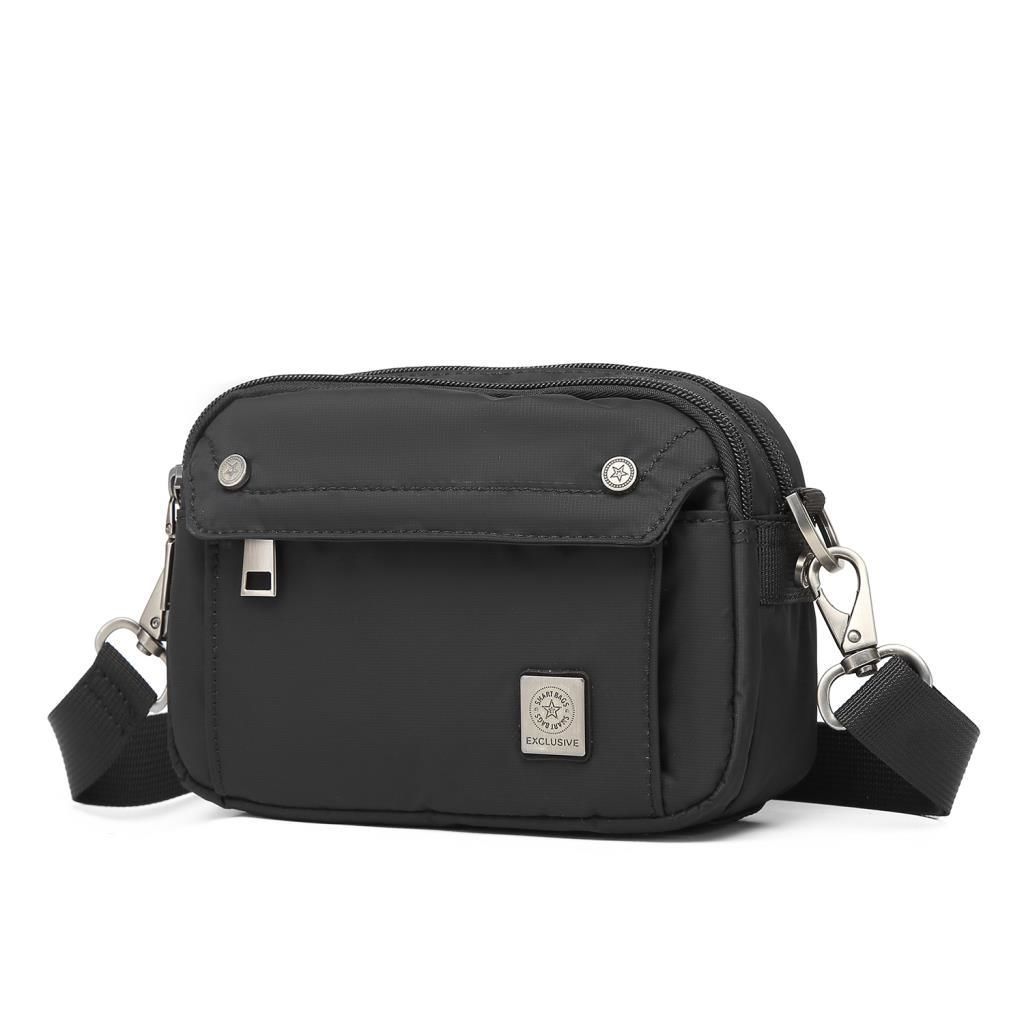 Exclusive Serisi Uniseks Postacı Çantası Smart Bags 8708 Siyah