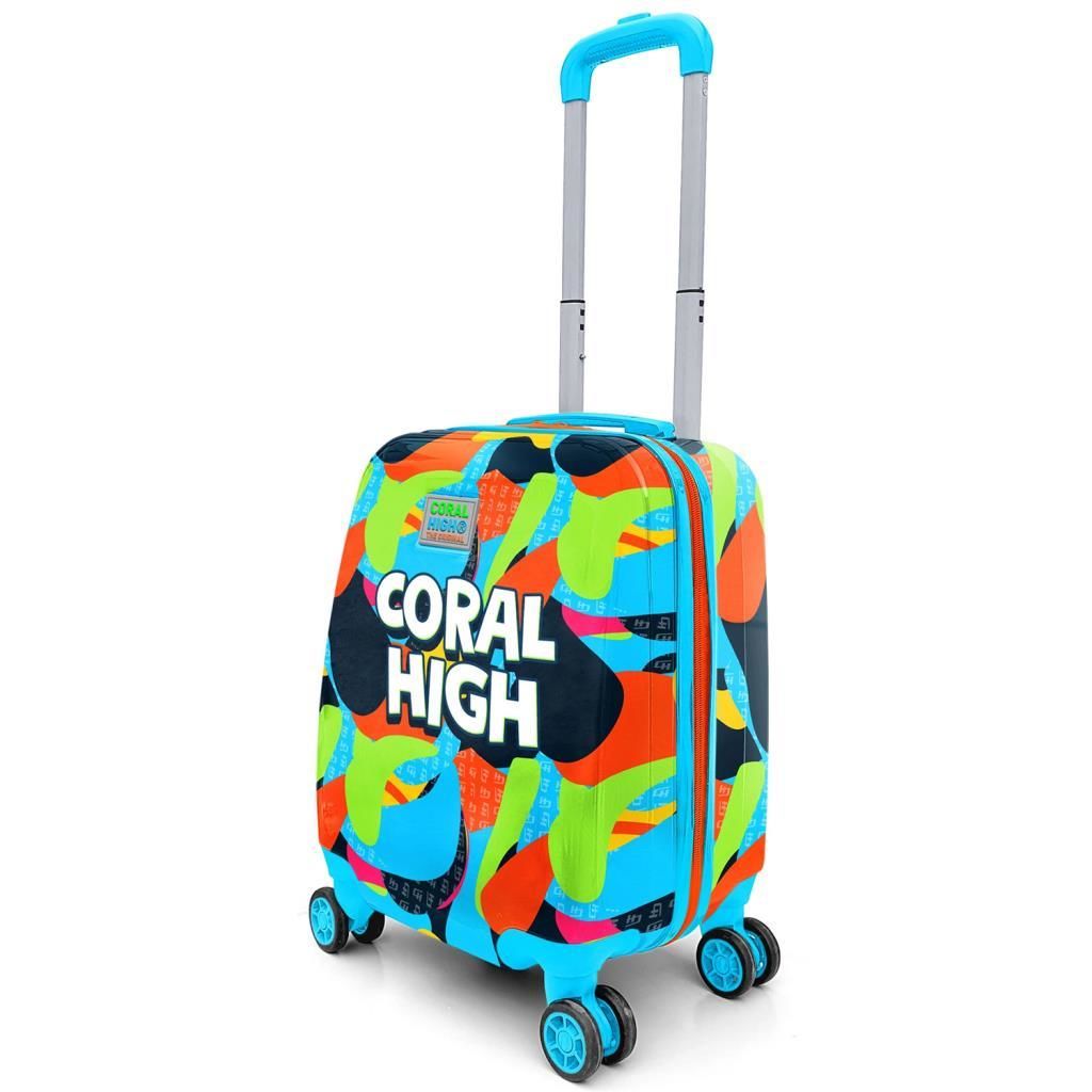 Coral High Minik Boy Çocuk Valizi Grafiti Desenli 16795