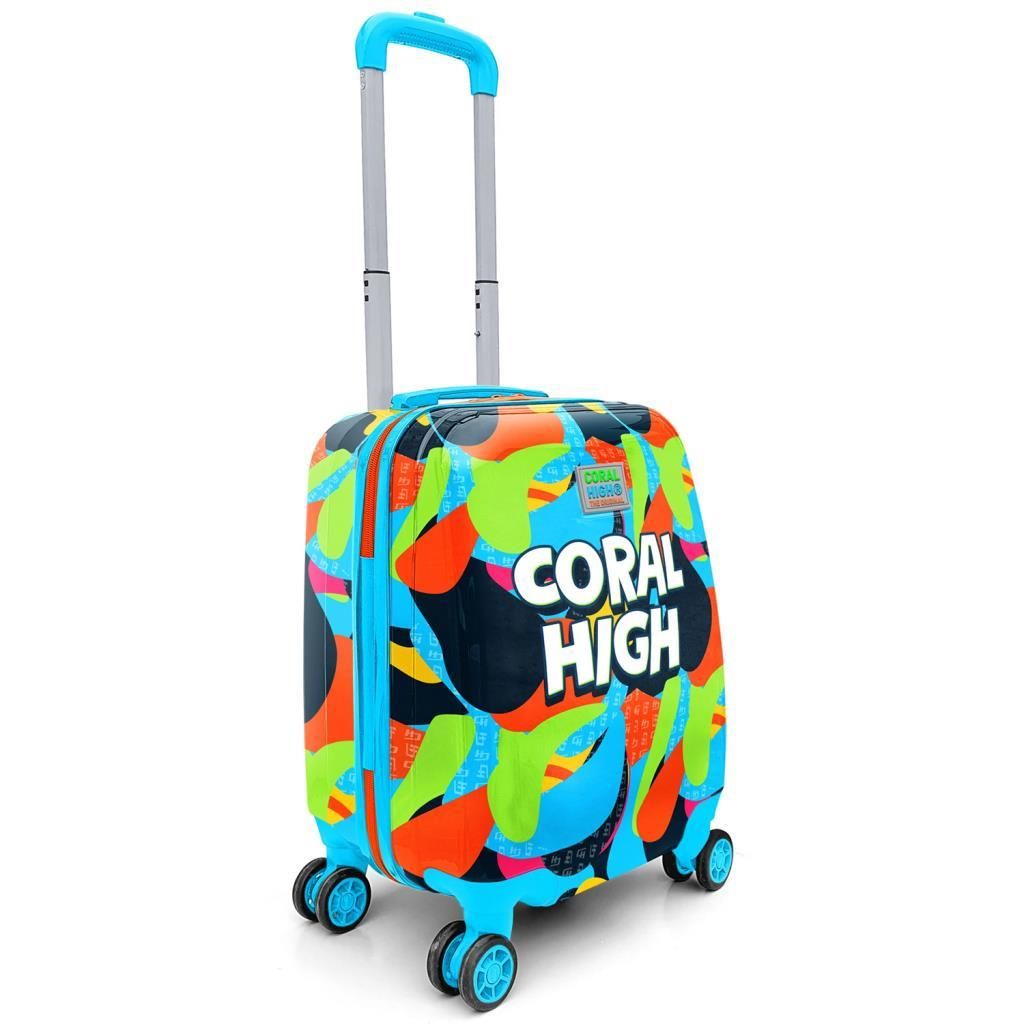 Coral High Minik Boy Çocuk Valizi Grafiti Desenli 16795
