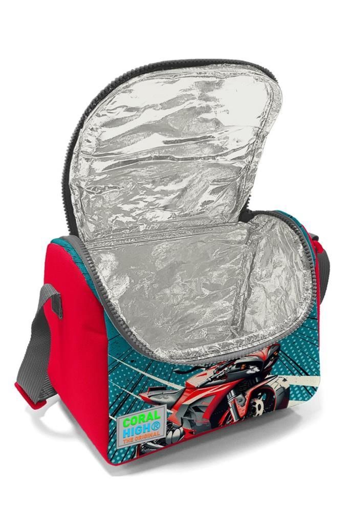 Coral High Thermo Beslenme Çantası Anime Motorsiklet Desen 11764