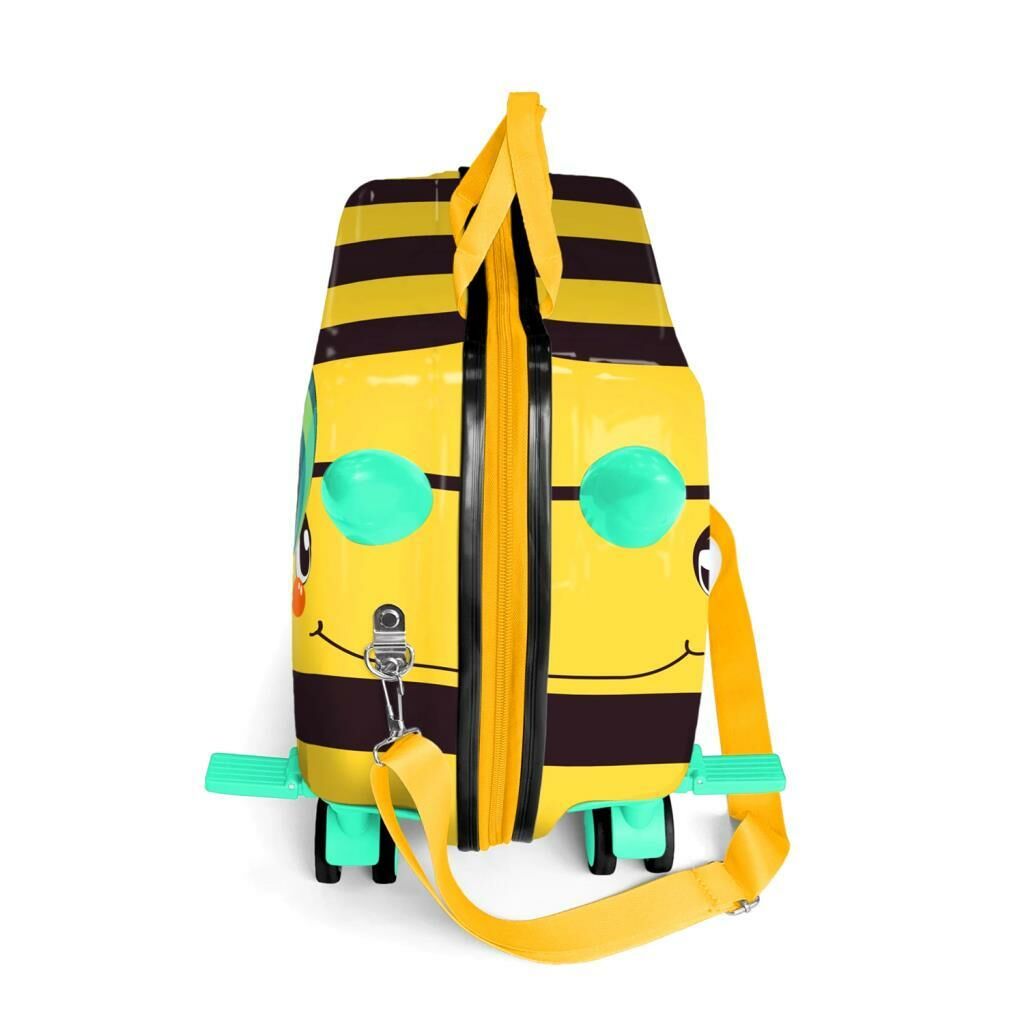 Coral High Minik Boy Otur-Çek Çocuk Valizi Siyah Arı Desenli 16363